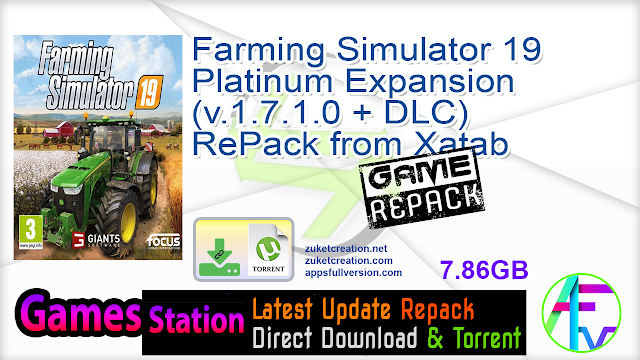 Farming Simulator 19 Platinum Expansion (v.1.7.1.0 + DLC) RePack from Xatab