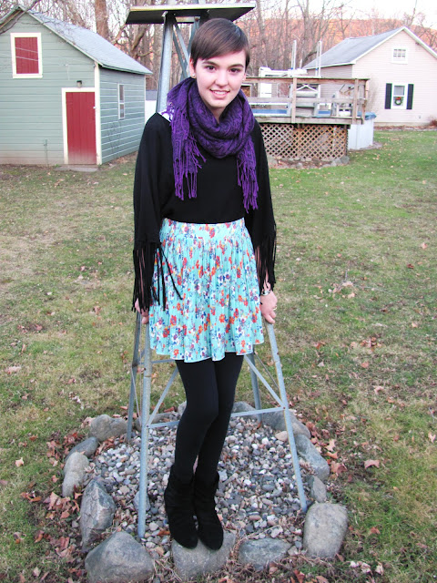 Isabella's Fashion: Winter floral.