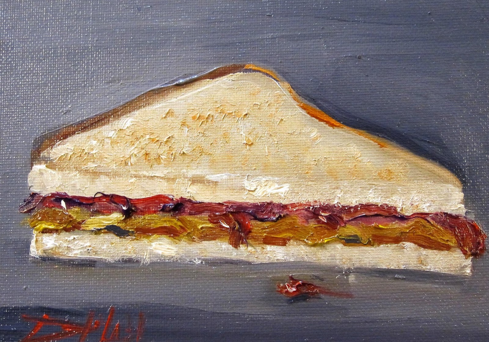 Painting of the Day, Daily Paintings by Delilah Peanut Butter and
