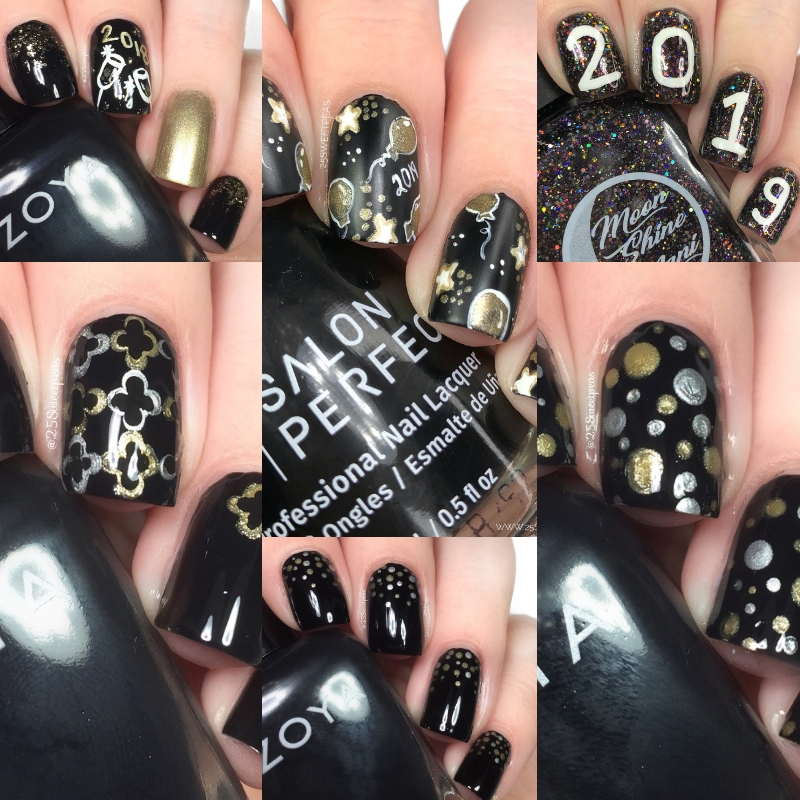 ehmkay nails: Welcome to 2023: New Year's Nails: Metallic Gradient