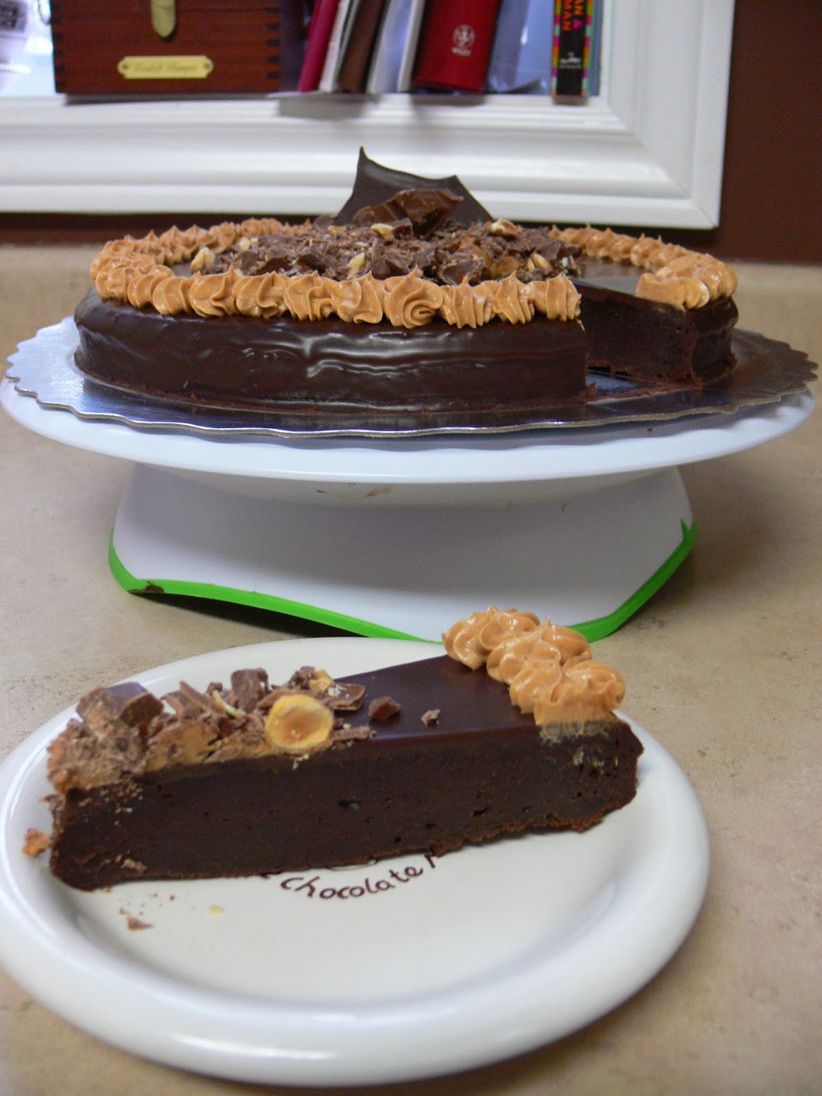 The Ultimate Chocolate Blog: Flourless Hazelnut Dark Chocolate Truffle Cake  Recipe