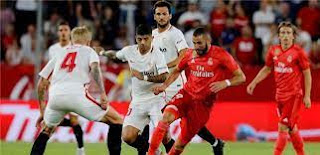 خطف فريق ريال مدريد فوزا قاتلا من نظيره إشبيلية بنتيجة 2-1 الدوري الاسباني