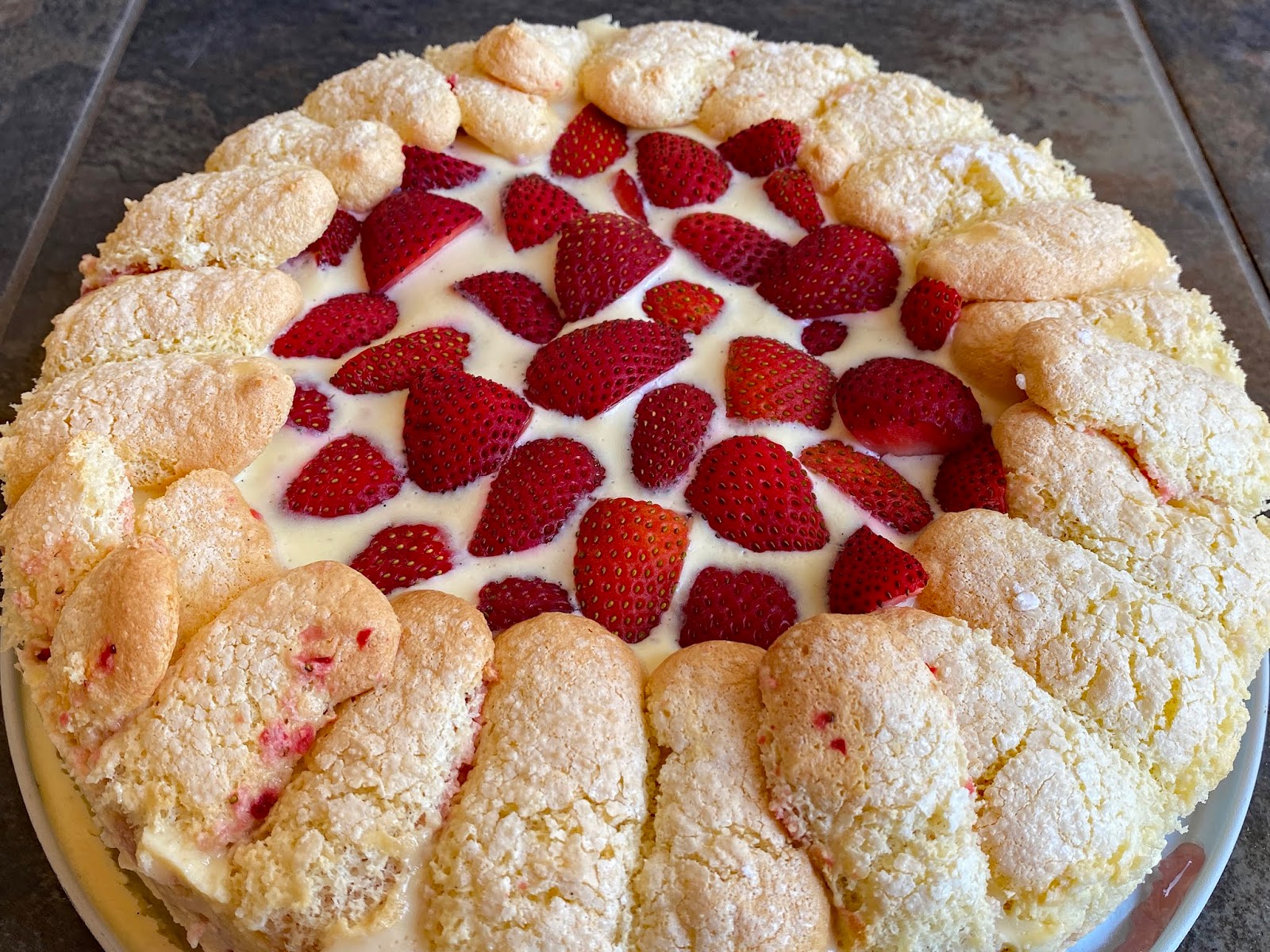 Strawberry Charlotte Cake - A Baking Journey