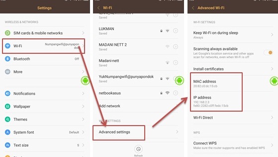 Cara Mengetahui Mac Dan Ip Address Pada Handphone Xiaomi Note 2 Dengan Mudah Oim Info