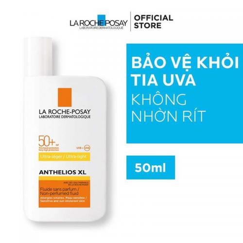 KEM CHỐNG NẮNG KHÔNG NHỜN RÍT ANTHELIOS SHAKA FLUID SPF50+ (UVB+UVA) 50ML – LA ROCHE POSAY