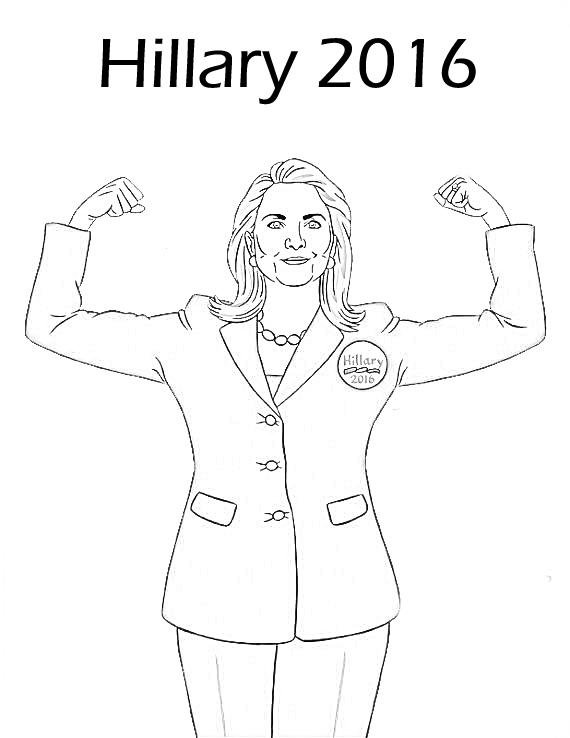 Hillary Clinton Coloring pages Coloring Pages