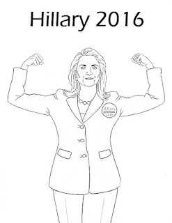 Hillary Clinton Coloring pages