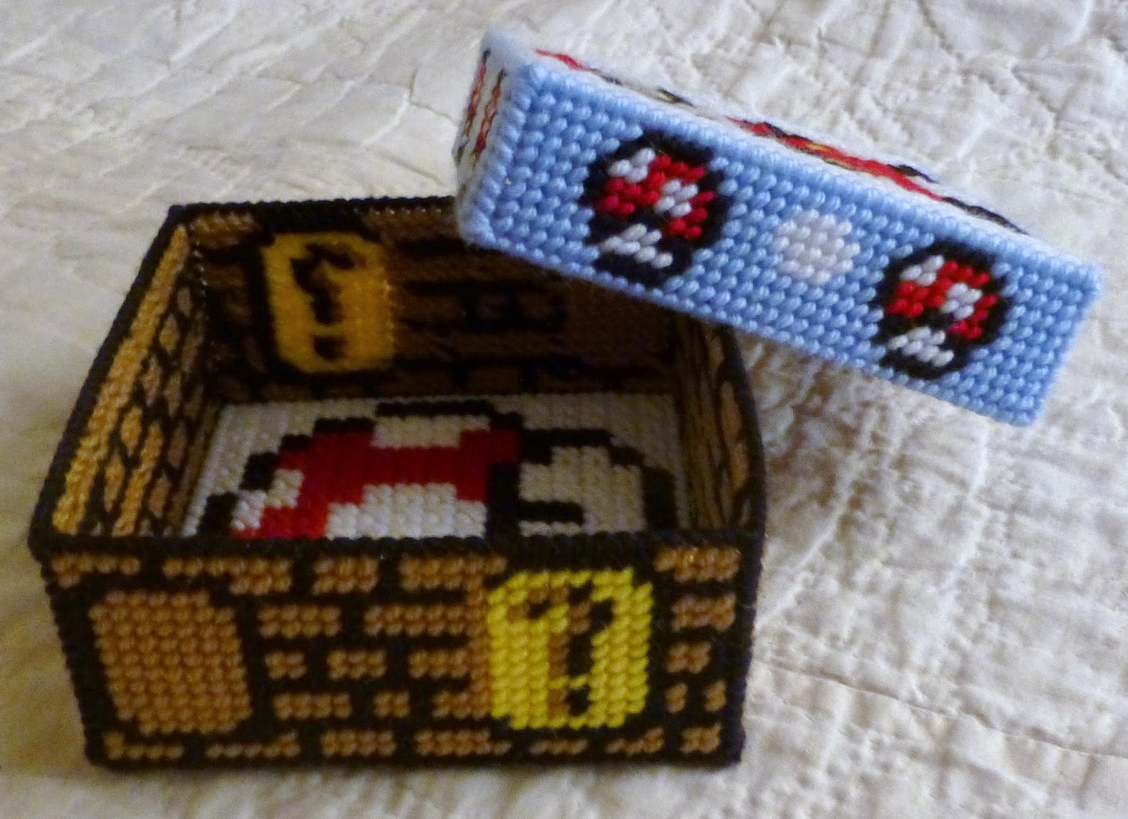 Made From The Heart Crochet and More Plastic Canvas Trinket Boxes and