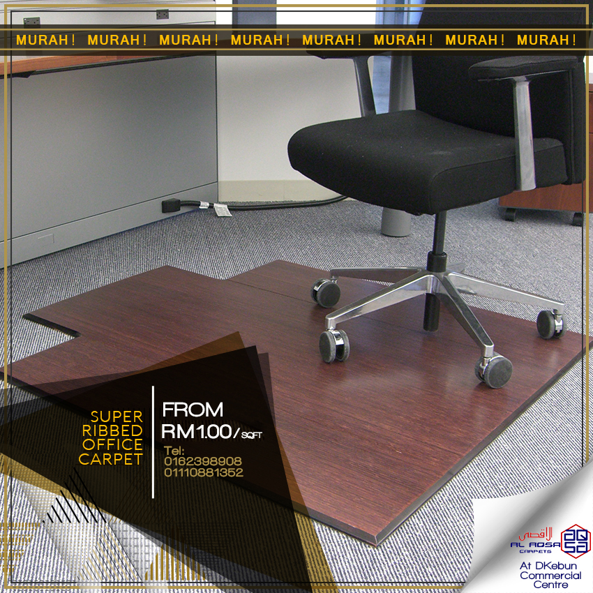 VOC OFFICE CARPET STARTING JUST FROM RM 0.99.