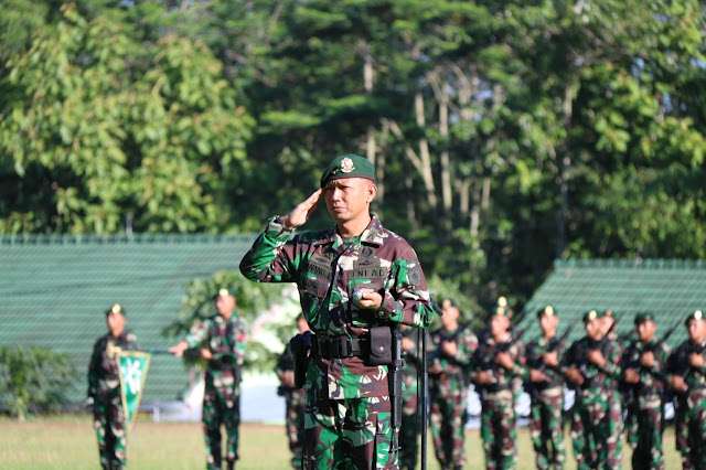 Tingkatkan Keimanan, Ketaqwaan Kepada Tuhan Yang Maha Esa, Pesan MAYOR INF Danang Biantoro, S.I.P, M.Si, Saat Upacara  Hari Kesadaran Nasional Di MAYONIF RAIDER 514 KOSTRAD