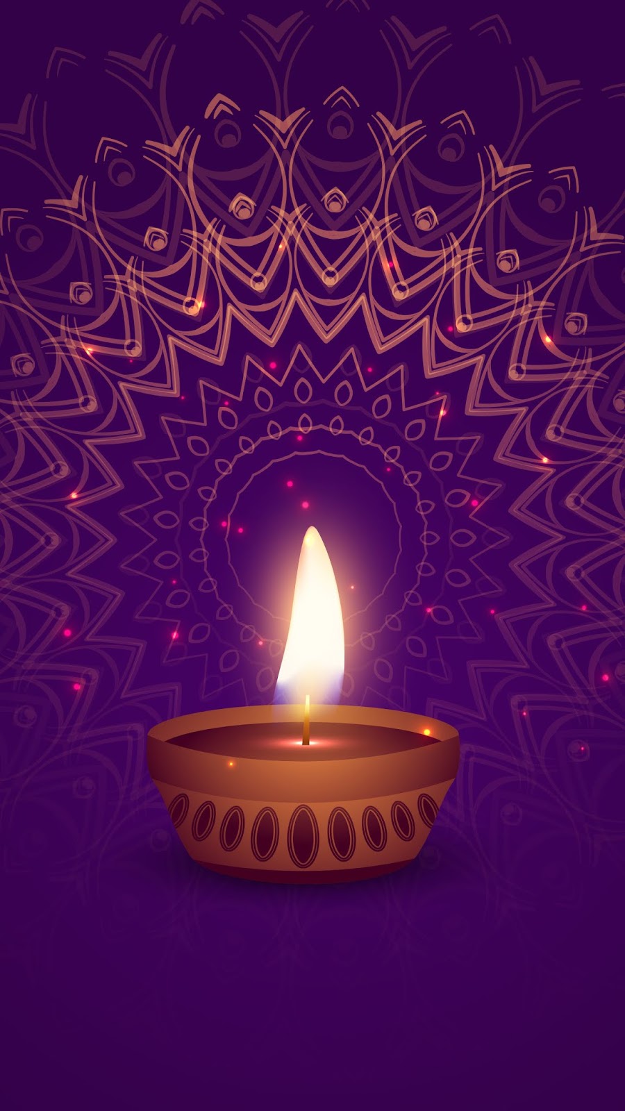 Happy Diwali Mandala Mobile Wallpaper,wishes - HD Mobile Walls