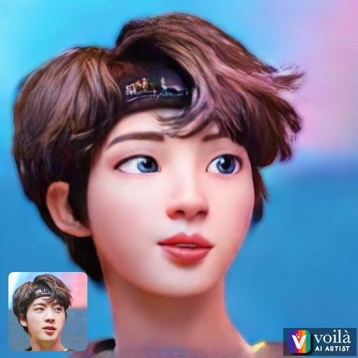 نسخة صور ديزني للعضو جين الأكثر انتشار بين صور Bts أنمي | شاهد الصور