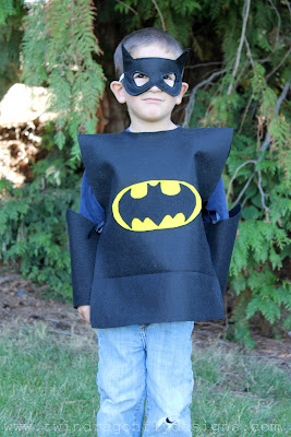 No sew batman costume