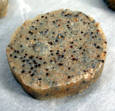 unbaked almond poppyseed cookie
