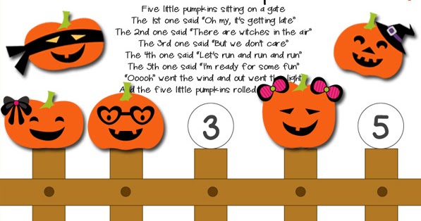 Five Little Pumpkins Printable Activity | Totschooling - Toddler