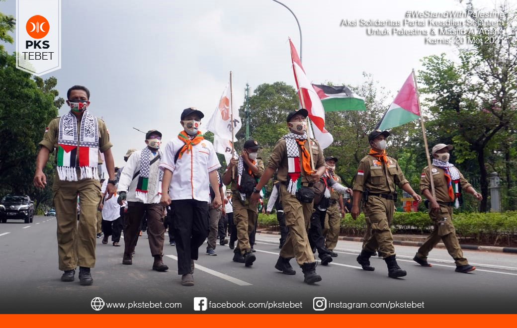 [ FOTO-FOTO ] Parade Satuan Pandu Keadilan Memasuki Lokasi Aksi Bela
