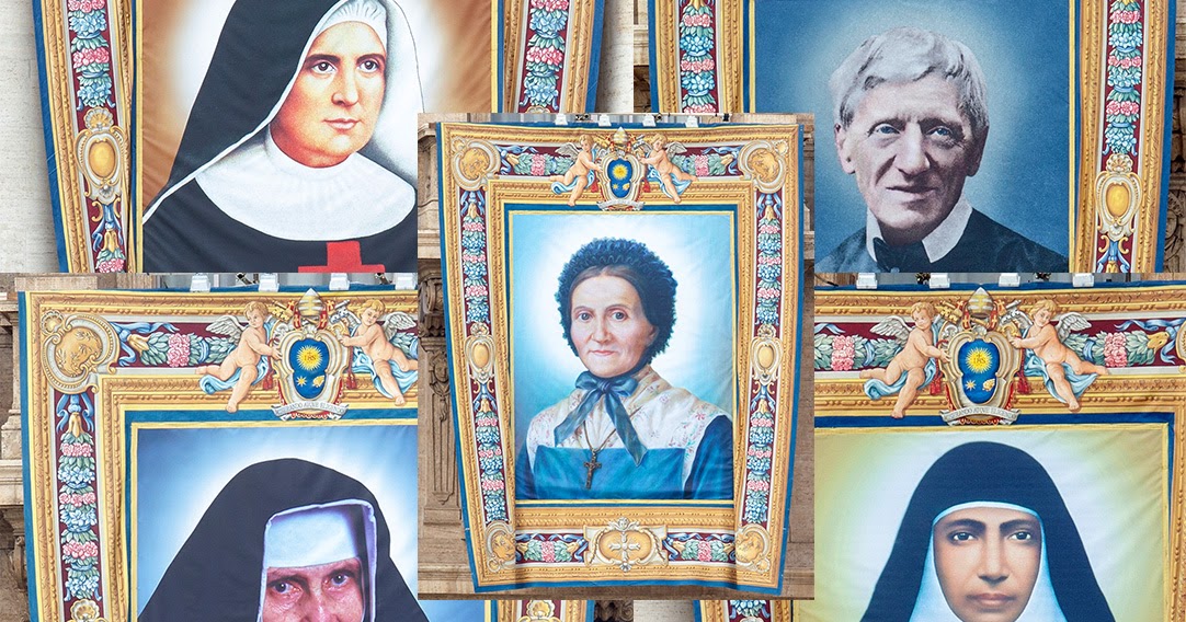 Brief Biographies of the 5 New Saints to be Canonized by the Pope on Sunday