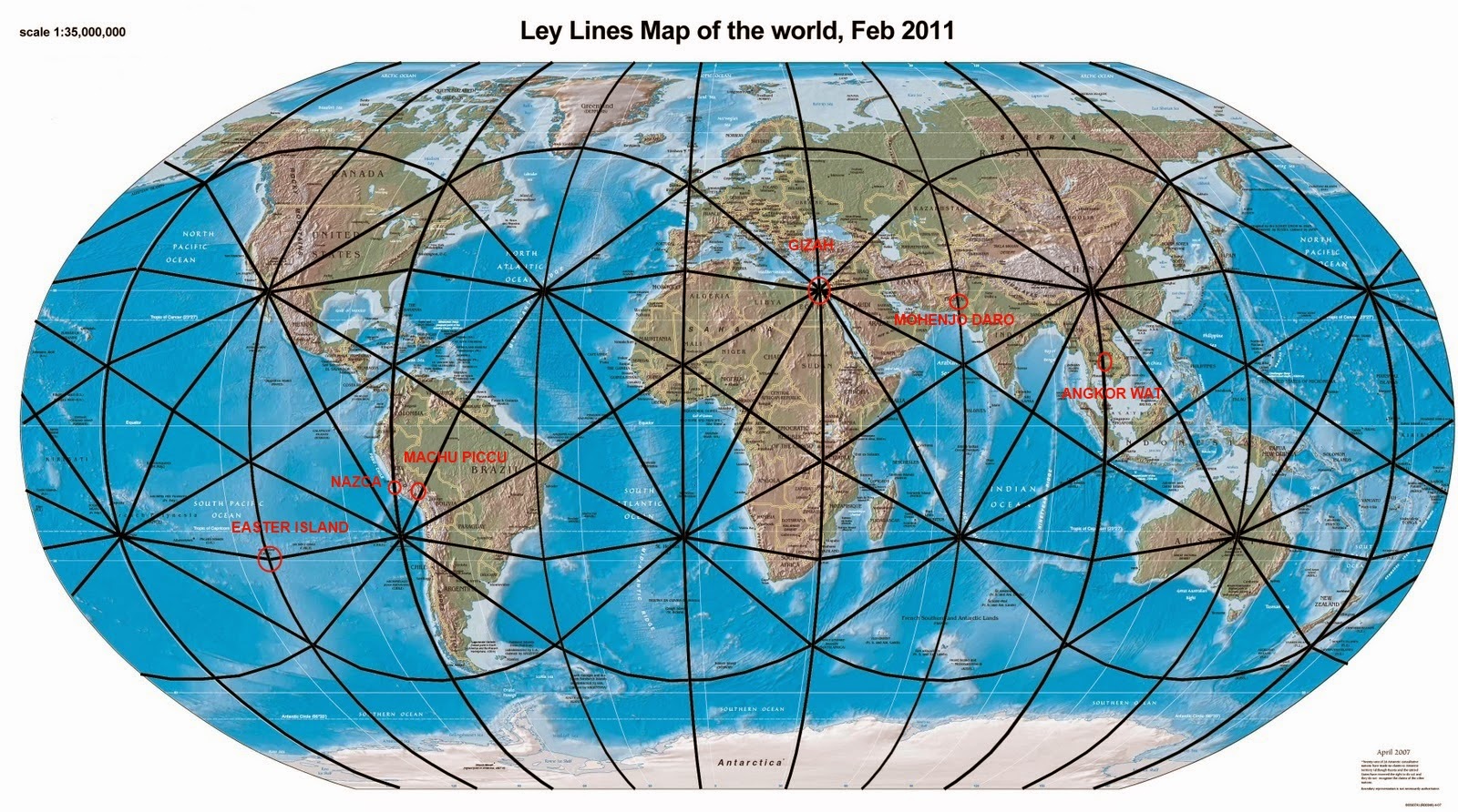 World Ley Line Map - United States Map