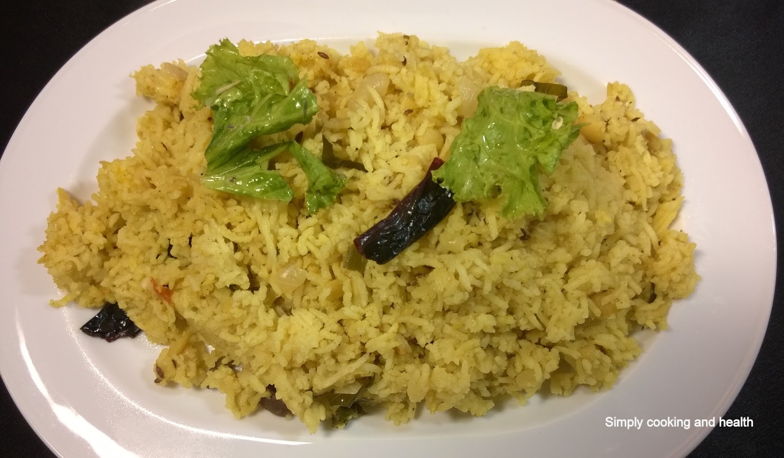 Simply Cooking and Health Rice with pigeon pea in coconut milk and