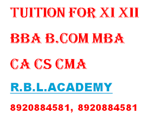 RBL Academy provides coaching, home tuition, home tutor, online tutor, online tuition, project and assignment solutions for XI, XII, BBA, B.COM (H), MBA & CA students from various schools, institutes and universities such as Amity University, IGNOU, CCSU, MDU, ROHTAK UNIVERSITY, D.U., G.B.T.U., M.T.U., S.M.U., P.T.U., Annamalai, Jamia, Jaypee, IILM, NIILM, U.P.T.U., Manav Rachna University, Sharda University, Lovely Professional University etc. RBL Academy assists these students in almost all subjects of their curriculum such as Financial Accounting, Corporate accounting, Cost & Management Accounting, Investment Management, Economics, Operation Research, statistics, Research Methodology, Marketing Management, Customer Relationship Management, financial Management, Income Tax, Indirect Tax, Company Law, Business Law, Corporate Finance, Financial Risk Management, Human Resource Management, Operation Management etc. RBL Academy provides coaching, home tuition, home tutor, online tutor, online tuition, project and assignment solutions for all subjects of XI XII BBA B.COM MBA CA CPT, IPCC, Final CS Foundation, ExecutivE CMA Foundation, Inter We assist these students in almost all their subjects of their course curriculum such as Accountancy, cost Accountancy, Management Accounting, Business Law, economics, Strategic Financial Management, Income Tax, Indirect Tax, Economics, Statistics, English, Auditing, Business Communication, Business Ethics and all other subjects as per the requirement. R.B.L. Academy http://rblacademy.com/