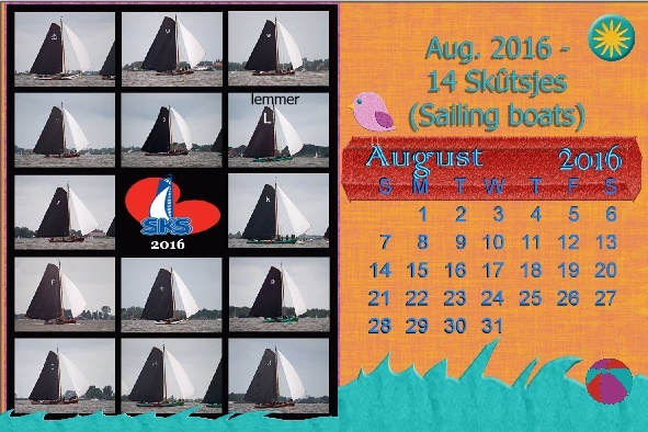 Aug. 2016 - 14 Skûtsjes (Sailing boats) desktop