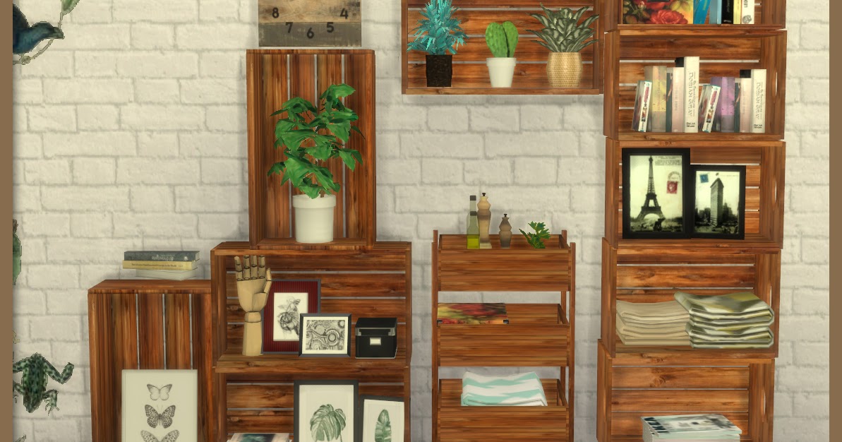 Natural Storage. Sims 4 Custom Content.