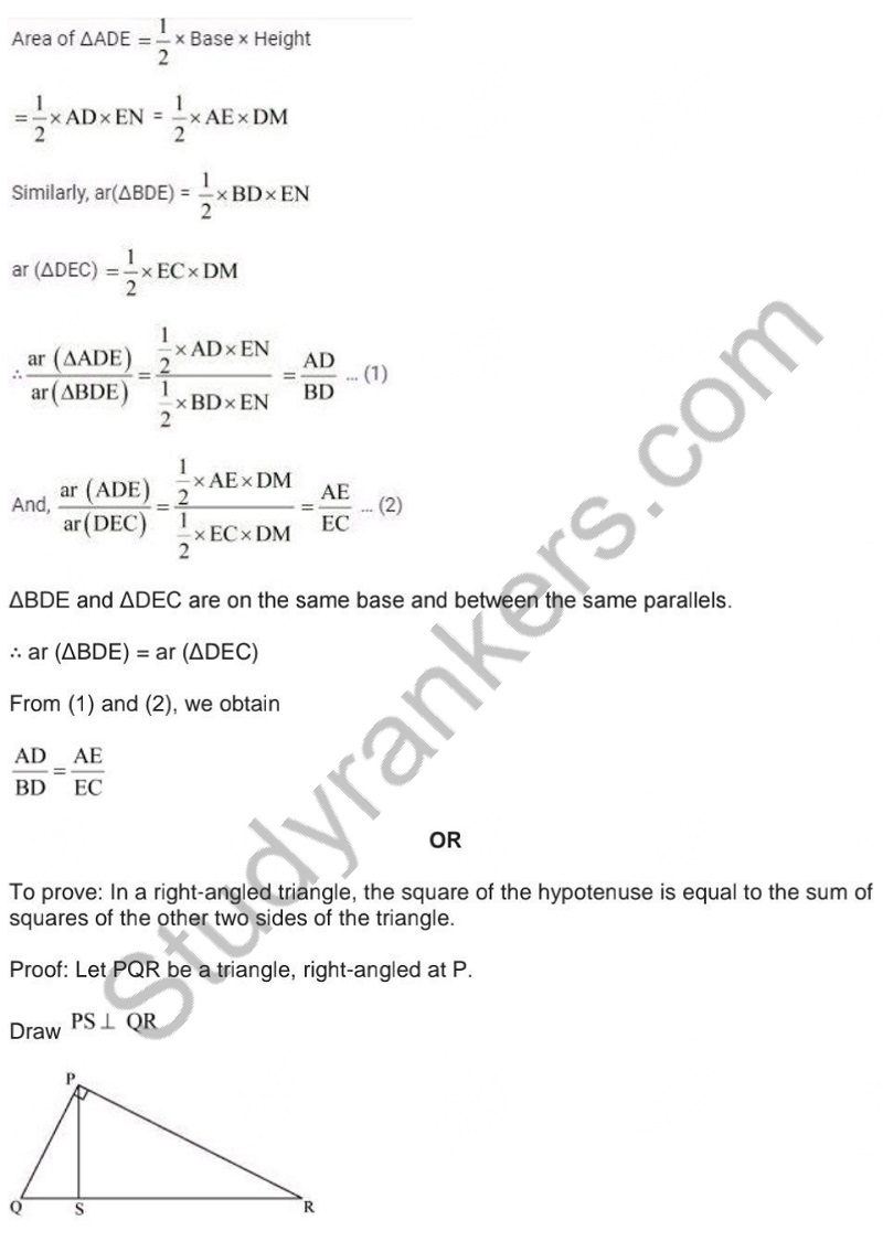 Previous Year Question Paper for CBSE Class 10 Maths 2019 Part 23