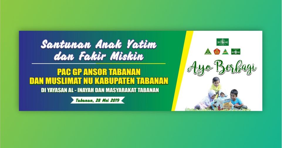 Download Banner Santunan Anak Yatim Format CDR 2019