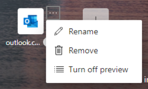 aggiungi Outlook Smart Tile a Edge 5