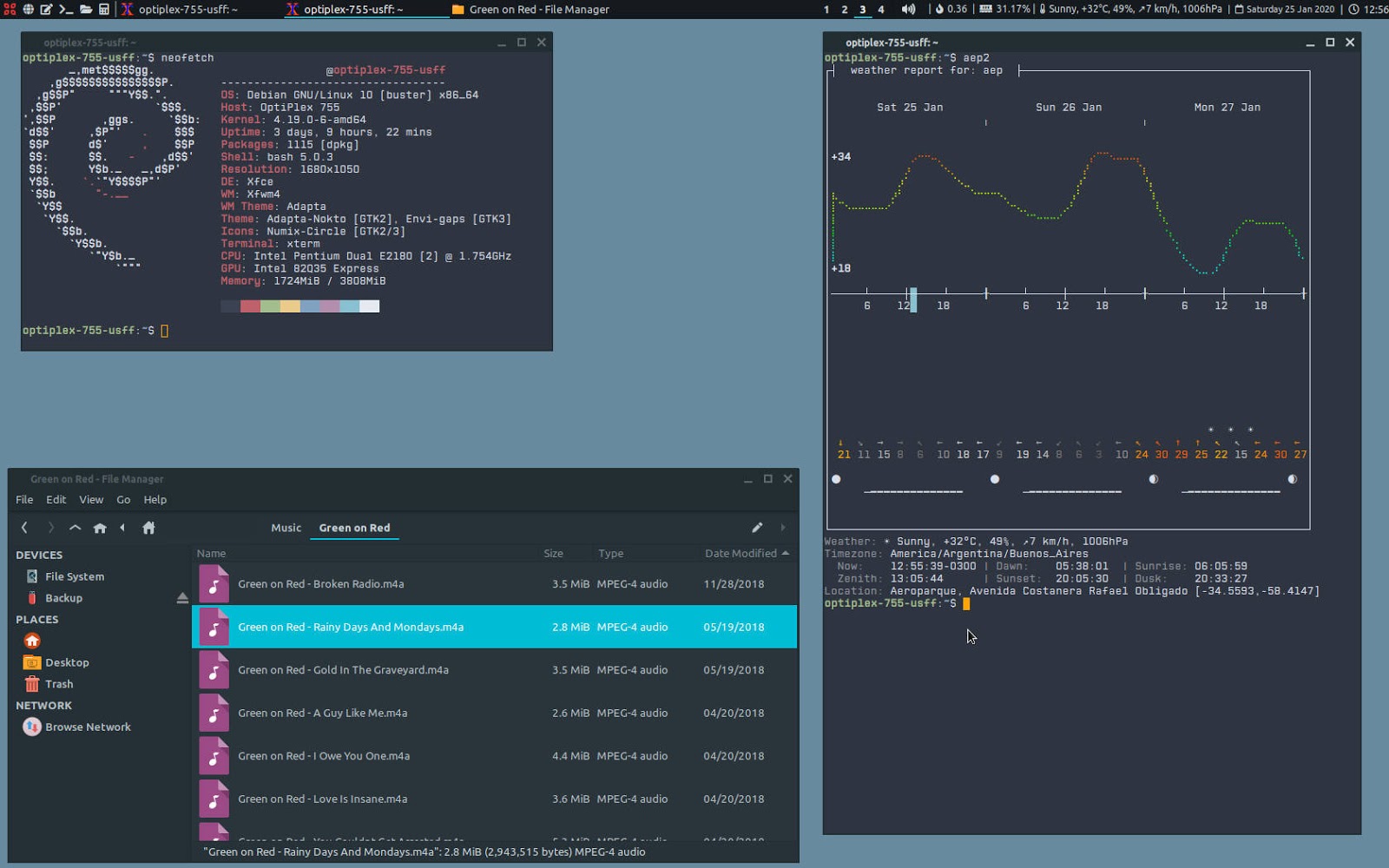 oesediez The Current Debian Desktop
