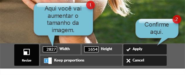 aumentando o tamanho da foto aumentando o tamanho da foto