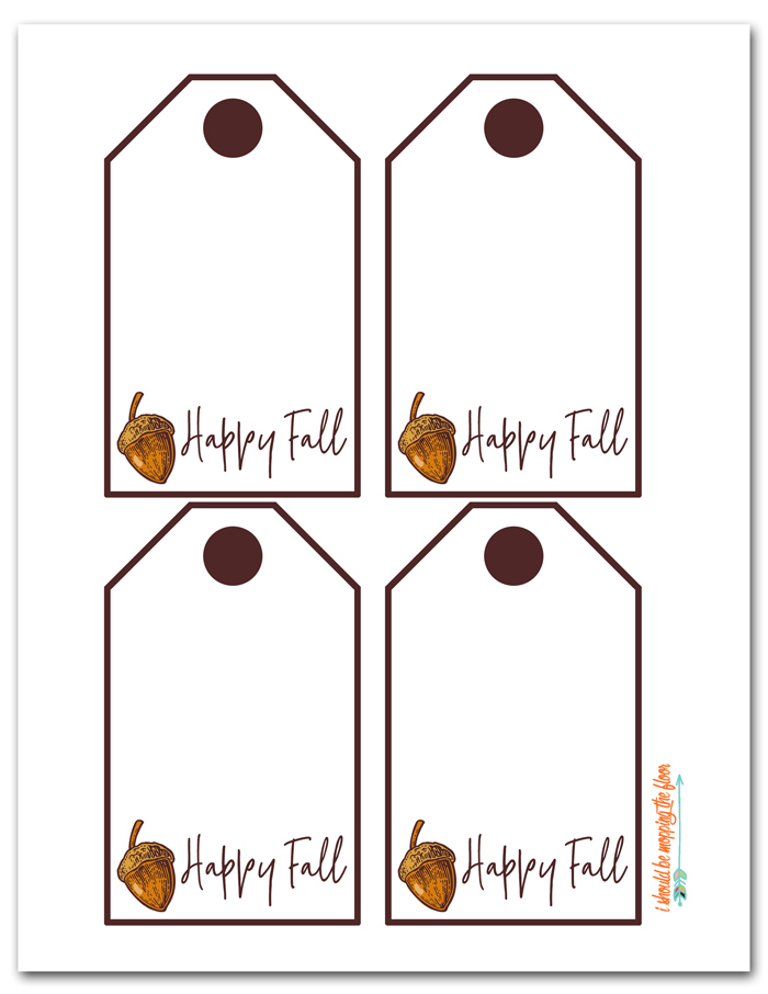 Acorn Design Gift Tags I Should Be Mopping The Floor