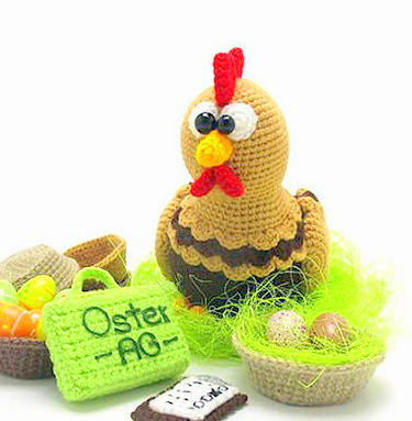 amigurumi crochet Easter Chick & Chicken