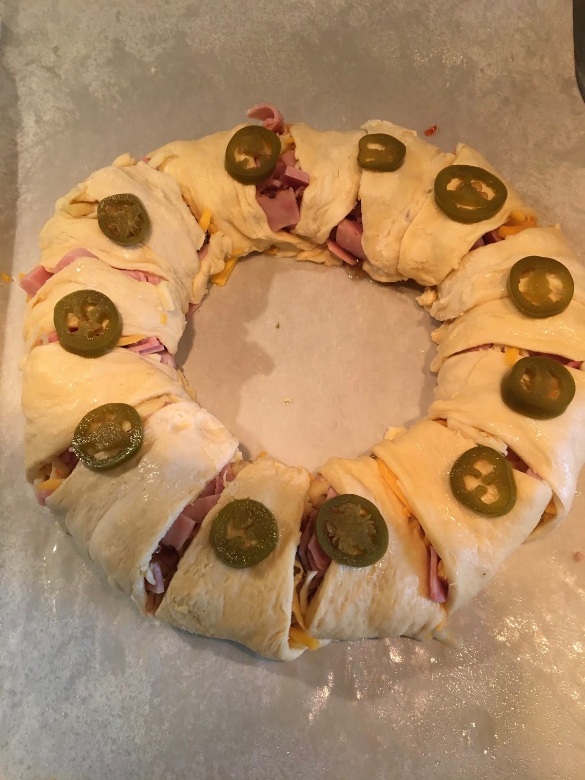 Cooking with Barry & Meta Hot Ham & Cheese Wreath