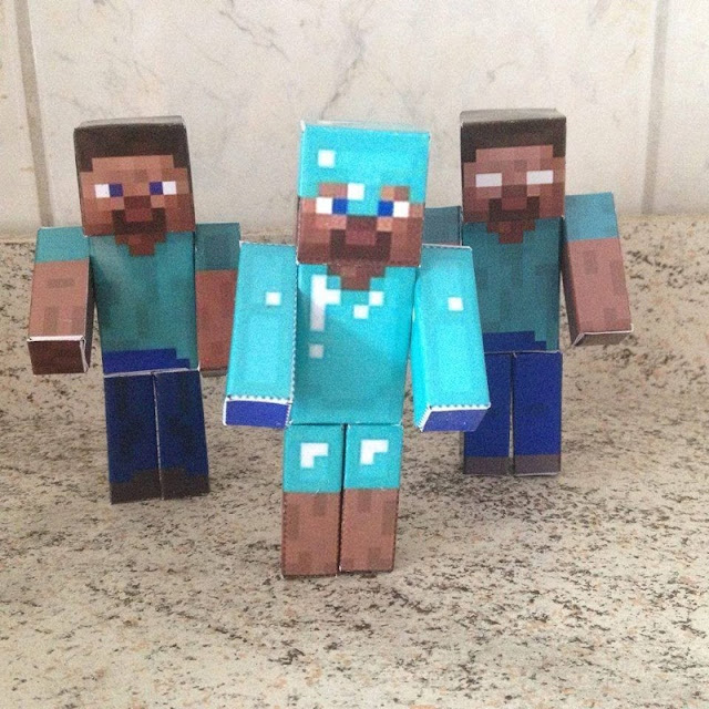 Paper Minecraft Dolls How to Do Step by Step My Best Partys