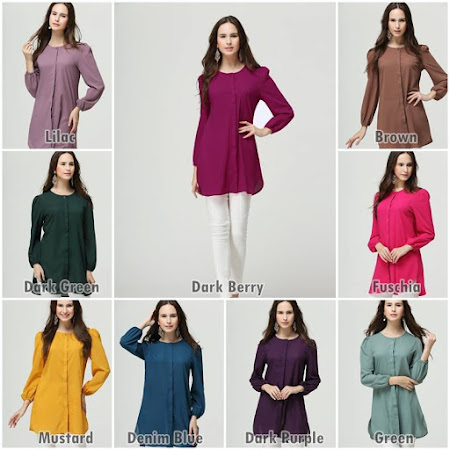 Restock Blouse Mavis Kegemaran Ramai. Blouse  Trendy Sesuai Dipakai Di mana Sahaja