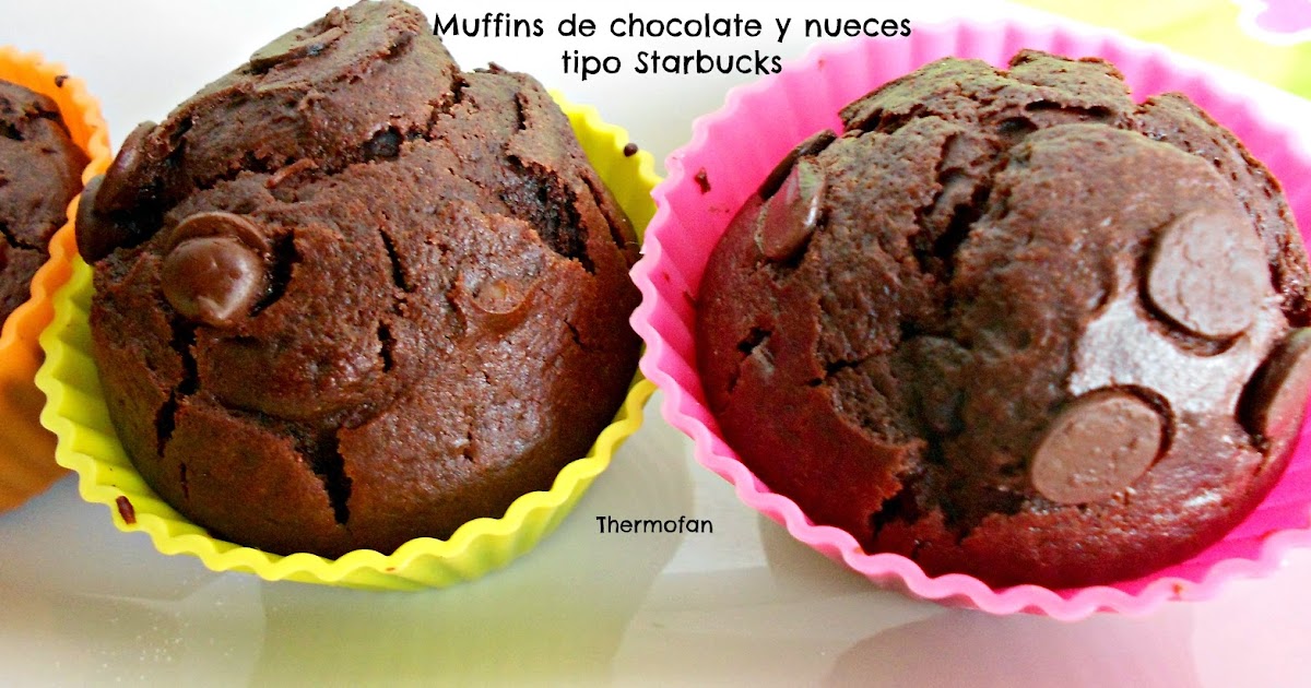 Muffins de chocolate y nueces tipo Starbucks — Thermofan
