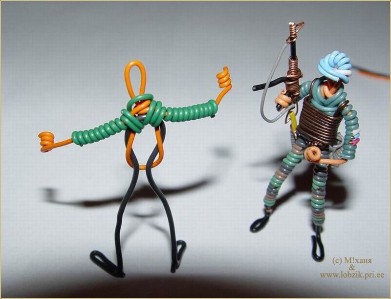 Simply Creative Amazing Soldiers Made of Cables and Wires