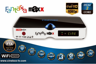 CINEBOX FANTASIA MAXX HD DUAL CORE - 3 TUNERS NOVA ATUALIZAÇÃO - 01-05-2015
