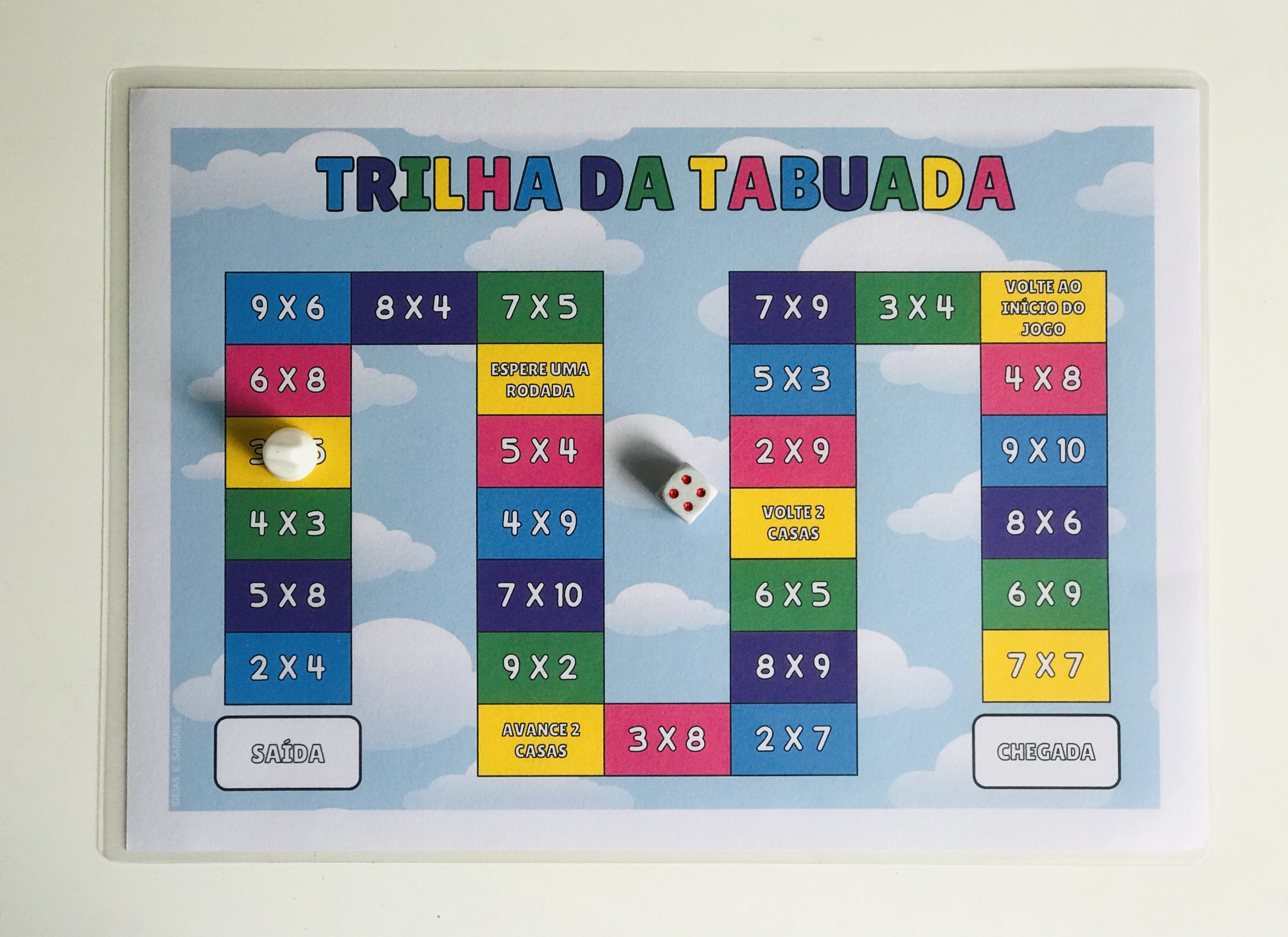 Jogo de Tabuleiro - Multiplicação (Tabuada) (Teacher-Made)