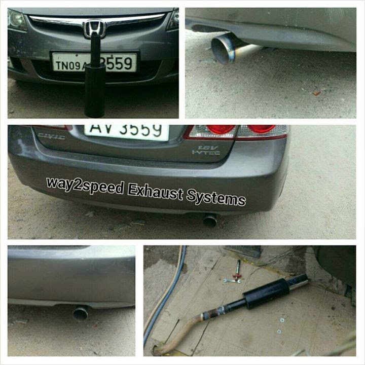 Honda Civic Custom Exhaust system | Free Flow Exhaust | way2speed