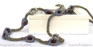 beaded necklace "Dragon" beaded by PrettyNett.de