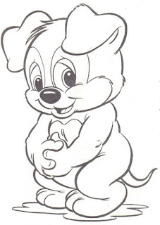 desenho cachorro fofo