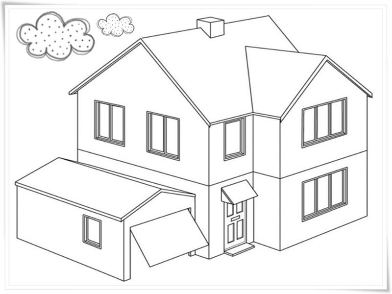 gambar mewarnai rumah jamur 