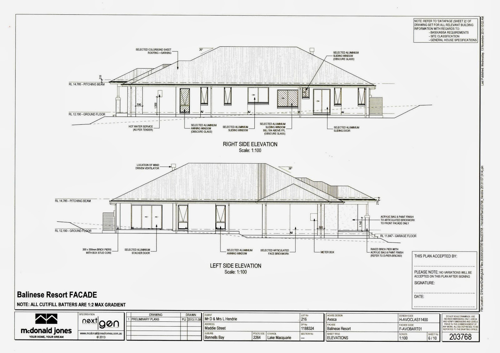 Avoca on Aquilo House Plans