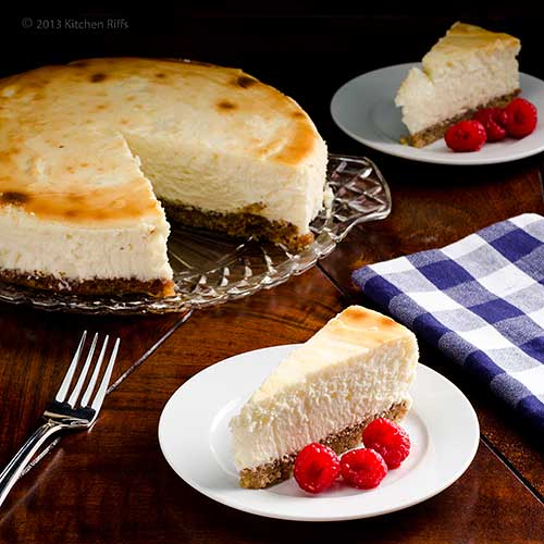 Lemon Cheesecake with Walnut Crust