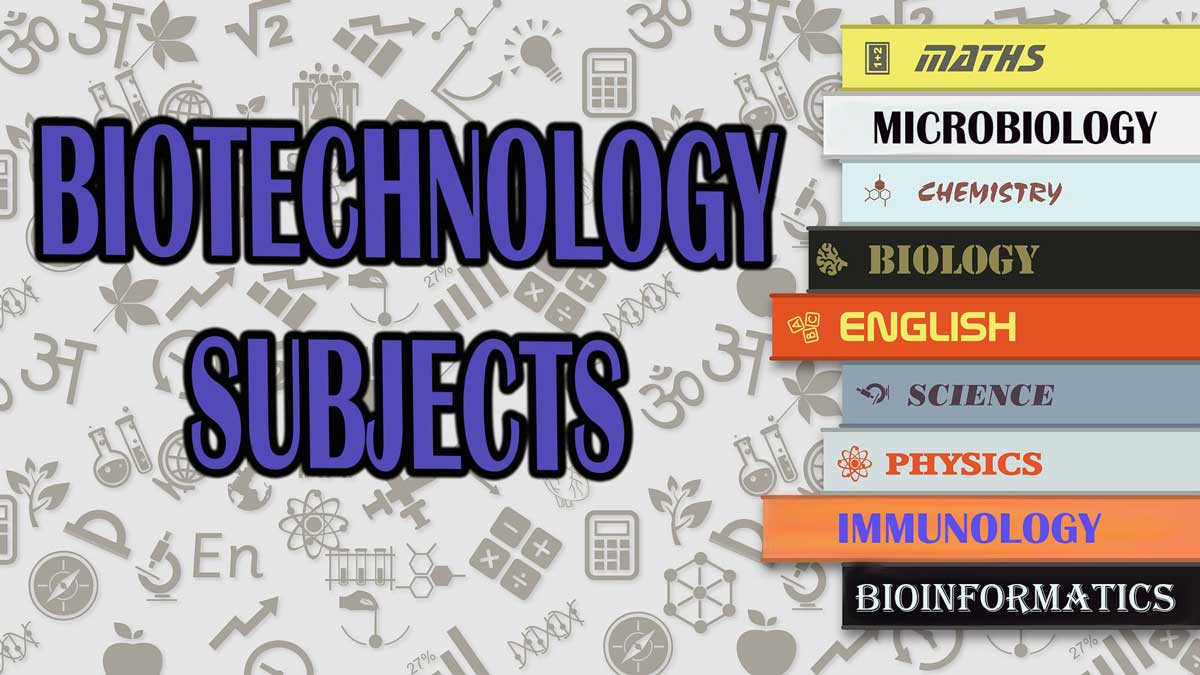 biotechnology subjects