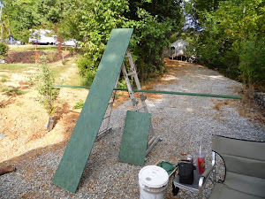 The soffits are getting painted!