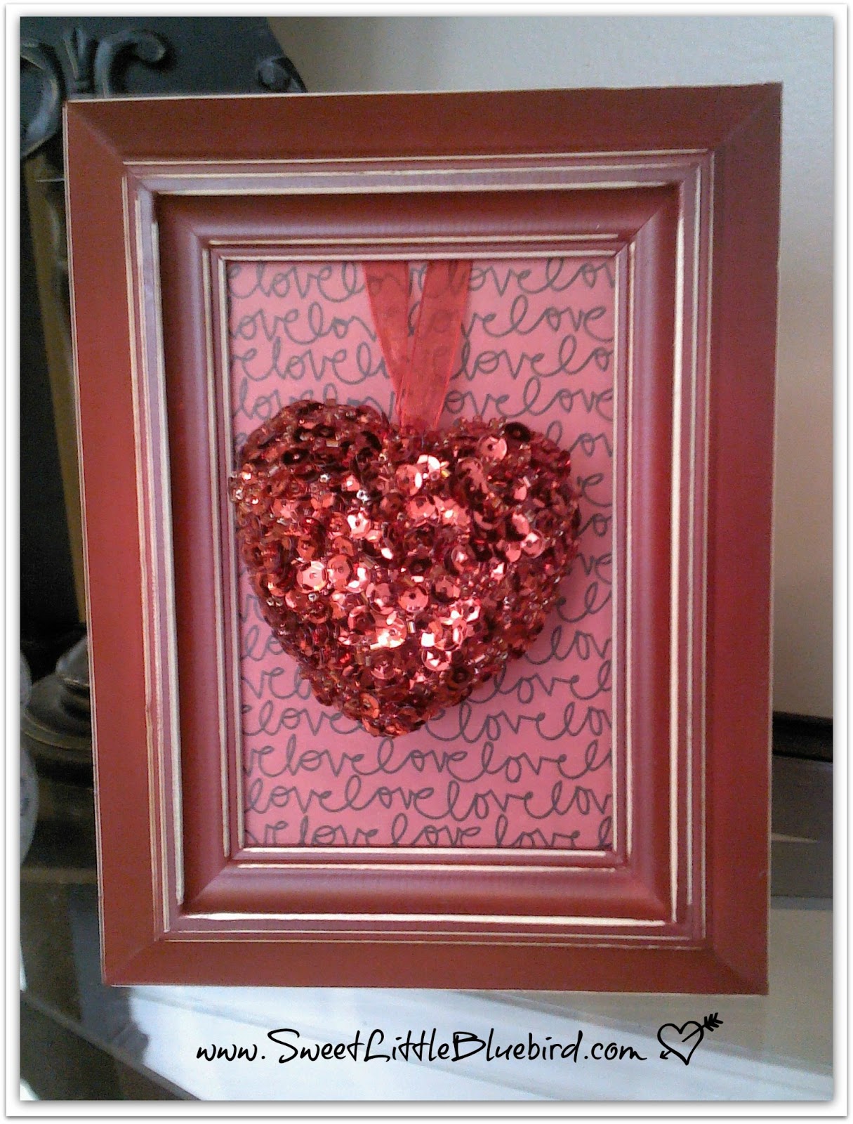Sequin ♥ + Frame + Cute Paper = Adorable