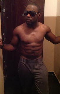 jim iyke six packs abs